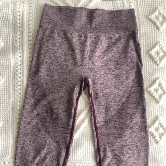 PINK Victoria's Secret Seamless Ankle High Rise Yoga Leggings Size Medium - Picture 3 of 8